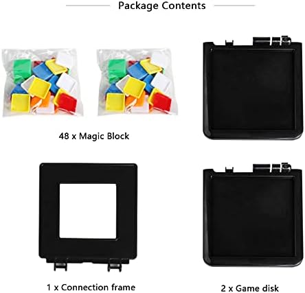 EACHHAHA Race Game-Magic Block Game-Board Games for 2 Players-Genius Square Game-Sequence Puzzle-Brain teasers-Board Games for Boys and Girls 5+ Year Olds