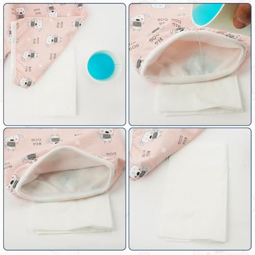 Baby Potty Training Pants, 2-Pack Reusable Waterproof Training Underwear, High Waist Cotton Nighttime Diaper Shorts, Soft Breathable Leak-Proof Pants, for Boys & Girls 0-5 Years, M