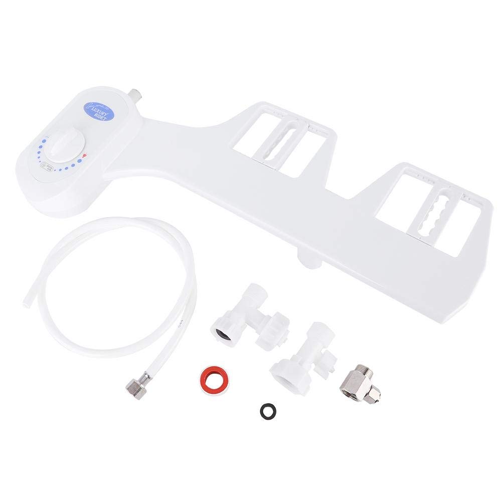 Toilet Bidet,G1/2in Dual Nozzle Toilet Bidet Attachment Bathroom Bidet Sprayer for Hip Private Part Cleaning,Anti-Winding and Rotating Plug