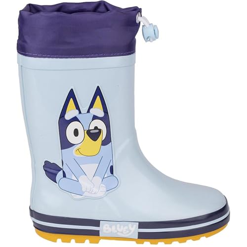 CERDÁ LIFE'S LITTLE MOMENTS Botas Bluey Fabricadas en Goma Impermeable con Suela Antideslizante, Azul, 27 EU