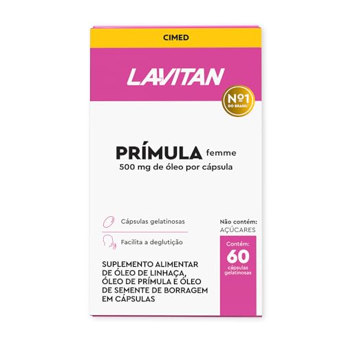 LAVITAN PRIMULA C/ 60 MENOPAUSA LINHAÇA BORRAGEM TOCOFEROL