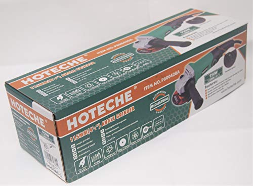 Hoteche 4-1/2" Electric Variable Speed Angle Grinder Trigger Grip Long Handle 950W #TOP7