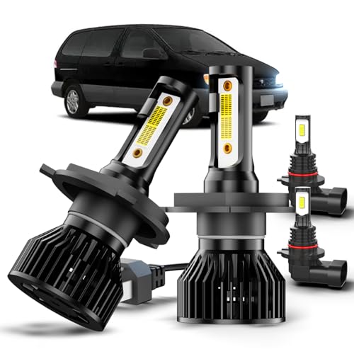 For Toyota Sienna 1998-2003 LED Light Bulbs Combo, 4pcs Super