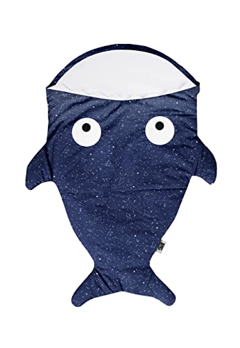 Baby Bites Original - Saco Tiburón para recién nacidos - Azul Constelaciones - Entretiempo Cover
