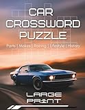  Car Crossword Puzzle Book for Adults: 50 Large Print Crosswords Celebrating Automotive Parts, Brands, Racing, Driving Culture & Automotive History