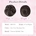 REECHO Space Bun Hair Pieces, 2 PCS Mini Claw Clip in Messy & Cat Ears Fake Hair Bun Extensions HB001 Wig Accessory Updo Hairpieces for Women (Pack of 2-3.5