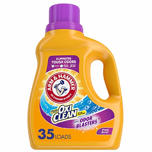 Image of Arm & Hammer Plus OxiClean Odor Blasters Fresh Burst, 35 Loads Liquid Laundry Detergent, 61.25 Fl oz