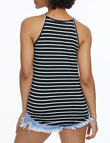 Image of LouKeith Womens Tank Tops Casual Flowy Printed Vest Shirts Sleeveless Cotton Soft Summer Tees Blouses