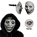 ROMINVIC Scary Halloween Mask,Scariest Smiling Mask for Adults,Latex Creepy Horror Mask for Halloween Parties and Haunted Houses