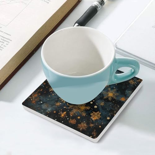 Dessous de verre flocon de neige table basse protège-table lavable