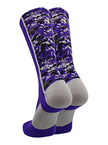 Image of TCK Athletic Crew Socks Digital Camo Football Basketball Lacrosse