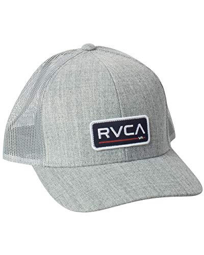 Image of RVCA Men's Curved Brim Trucker Hat, Structured Hat with Curved Bill, Adjustable Snapback Closure