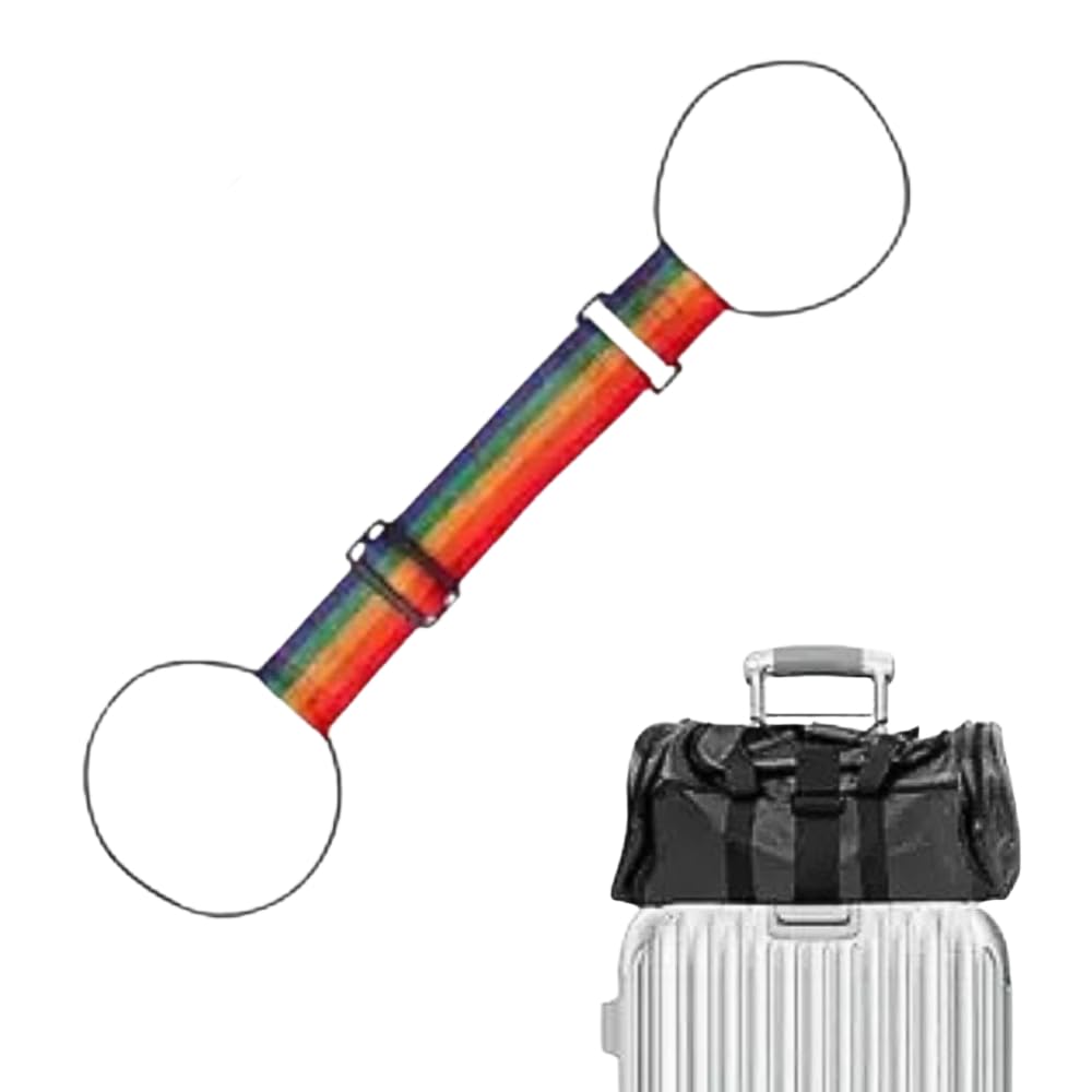 S SINDHIA Suitcase Belts, Adjustable Luggage Straps, Bright Colours Travel Packing Straps with Quick Release -1pcs (Multicolour)-image-6