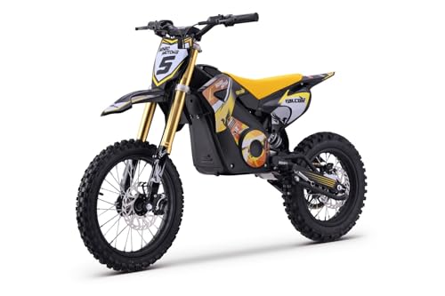 Moto Eléctrica Todo Terreno para Niños y Adolescentes Beneo Motors Falcon Amarillo - 1600W
