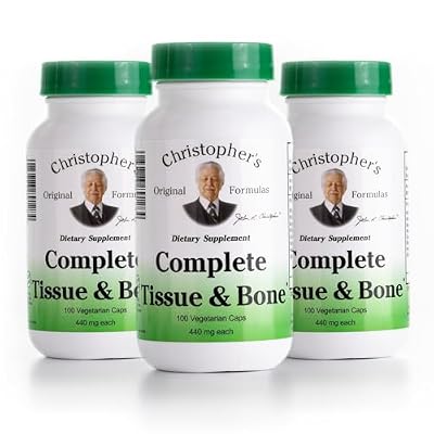 Dr. Christophers Formulas Complete Tissue and Bone, 440mg, 100 Capsules (3 Pack)