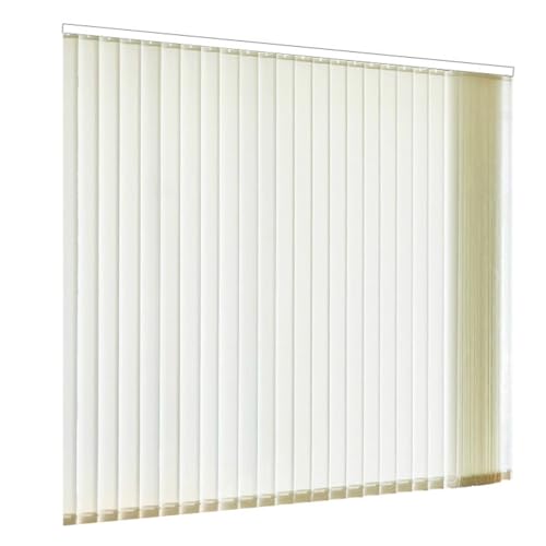 LRYELWA Estores Verticales Cortina Corredera Opaca,Persiana Blackout para Puertas y Ventanas con Cadena,Cortina Lamas Verticales Translúcida para Casa y Hogar,Personalizables (90cm x 80cm)