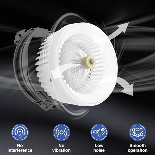 Image of PartsFlow 700293 HVAC Blower Motor with Fan Compatible With 2014-2023 Jeep Cherokee 2.4L /2.0L /3.2L 2015-2017 Chrysler 200 2.4L /3.6L 615-00712 68223053AC