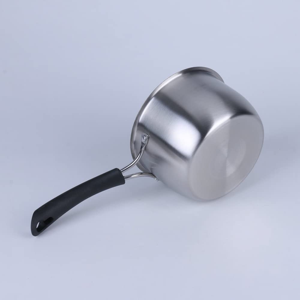 Stielkasserolle, antihaftbeschichtet, dick, Edelstahl, Kochgeschirr, Milchtopf mit Griff, Mini-Nudeltopf, 16 cm