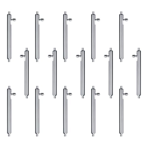 Lot de 15 goupilles de connexion fixes en acier inoxydable pour bracelet de montre - Tige à ressort en acier inoxydable