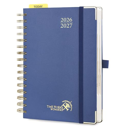 POPRUN 2026-2027 Daily Planner One Page Per Day, 5.75" x 8.5", Day Planner