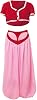 Women's I Dream of Jeannie Cosplay Jeannie Costume Red Dress Halloween Outfits Suit