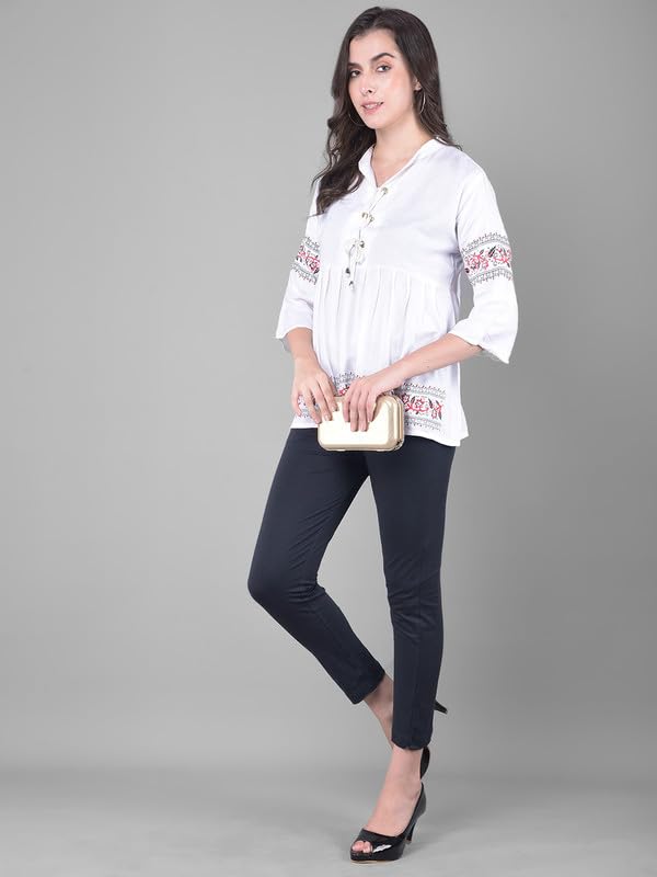 Image of Comfort Lady Women Cotton Blend Regular Fit for Casual,Formal and Daily Use Kurti Pants with Front Pocket