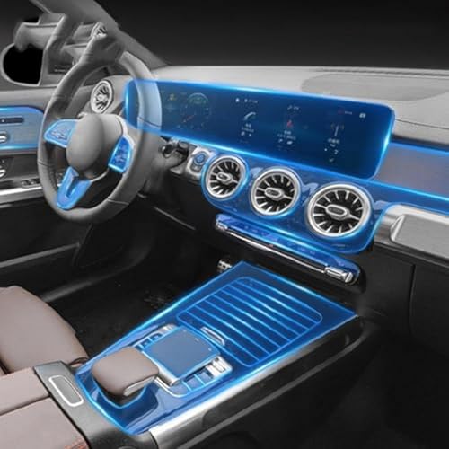 Película protectora de TPU transparente para consola central de coche AMG GLB 35