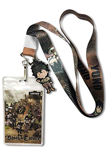 Cordon Black Clover Items SD Yuno avec breloque pour pass et clés