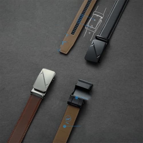 Men Belt Automatic Buckle Belt Wide Brim Alloy Leather Business Belts 815-9 115CM4