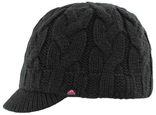 adidas womens Crystal Brimmer Beanie, Black/Core Black, One Size