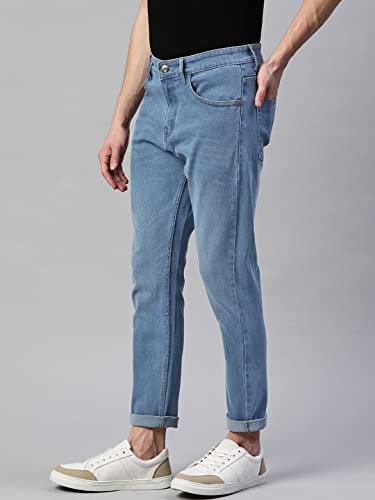 Image of Hubberholme Men's Stretchable Slim Fit Jeans - Casual Cotton Jeans for Men