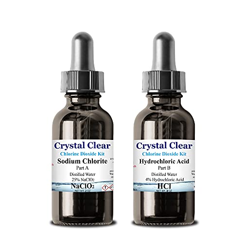 The Complete Chlorine Dioxide Kit 1:1 Hydrochloric Acid 4-5% (HCL) Sodium Solution Classic Liquid 2 Part Set (1 oz) The Complete Chlorine Dioxide Kit 1:1 Hydrochloric Acid 4-5% (HCL) Sodium Solution Classic Liquid 2 Part Set (1 oz)