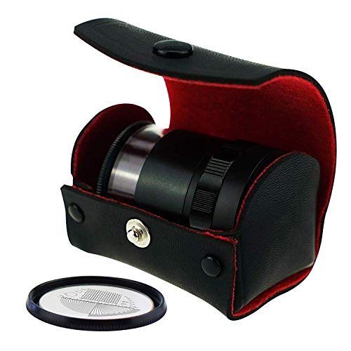 Mini Handheld Jewelry Eye Loupe With 8 Led Lights And Reticle Scale 10X 25Mm Portable Magnifier For Gems Jewelry Rocks Hobbies Antiques Models #TOP7