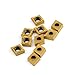 OSCARBIDE Carbide Turning Inserts CCMT060204(CCMT21.51) CCMT Insert Mutilayer Coated CNC Lathe Inserts for Lathe Turning Tool Holder Cut Off Tools, 10 Pieces