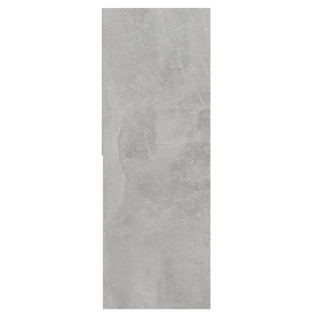 vidaXL Libreria Grigio Cemento 67x24x161 cm in Truciolato