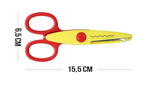 Kit 6 Tesouras De Artesanato, Tesoura Para Professores, Estudantes, Álbuns, Fotos DIY, Decorativas,