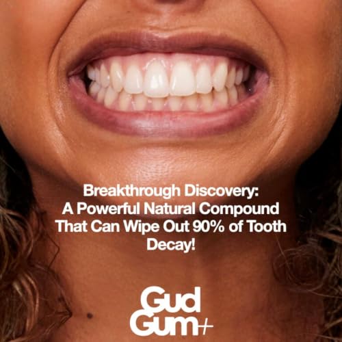 Gud Gum Remineralizing Gum, Natural Mellow Mint, 2 Pack - Image 4
