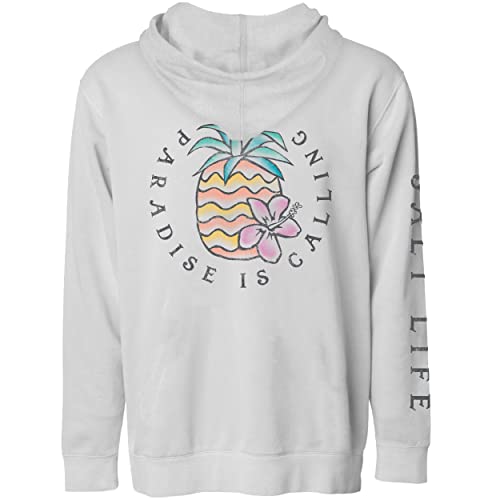 Salt Life Boys Pineapple Paradise Classic Fit Hoodie Hooded Sweatshirt, White, Large Us #TOP12