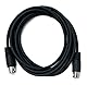 System-S S-Video Kabel 3 m Din 4 Pin Stecker zu Stecker Schwarz