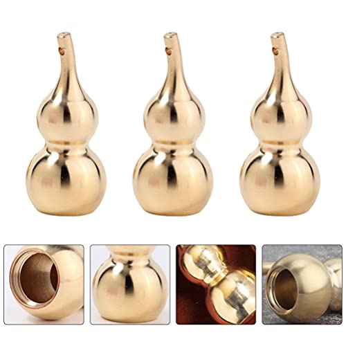 SOIMISS 5PCS Feng Shui Brass Wu Lou Gourd Key Chain Pendant Brass Wu Lou Hu Lu Figurine Ornament for Luck Wealth Health - Image 4