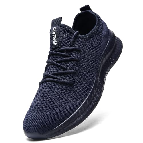 Image of Men's Walking Running Shoes Slip On Sneakers Non Slip Athletic Sports Tennis Fitness Casual Workout Gym Shoes Lightweight Trainers Fashion Soft Comfortable Shoe