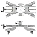 Zackman Scientific Wheel Alignment Rack Tool for Camber Caster Gauge Adapter Rim Clamp Mount Mounting Clamp