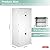 ZYJOYY Outdoor Storage Cabinet with 4 Shelves, 31.5" x 23.23" x 66.22" White Waterproof Resin Vertical Tool Shed, Lockable 30 cu.ft. Storage Shed for Patio, Garden, Yard