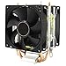 Yanluo 2 Rury ciepła CPU Cooler 4 PIN PCM PC. Cichy kompatybilny z Intel LGA 2011 775 1200 1150 1151 1155 1356 1366 Kompatybilny AMD AM3 AM4 9 0 mm wentylator chłodzący CPU rejoicing
