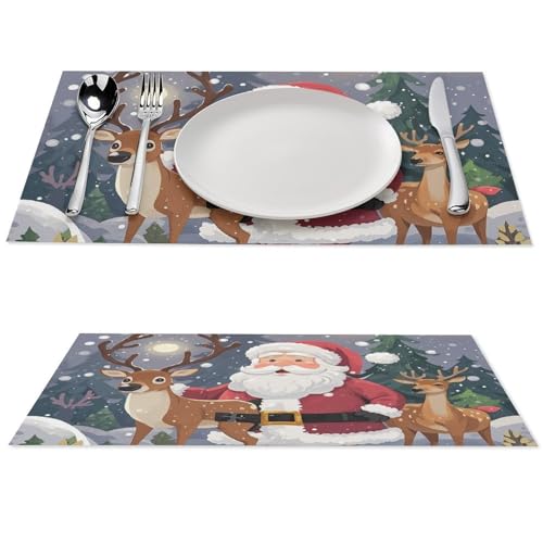 Sets de table Père Noël pour embellir votre terrasse et salle - 2