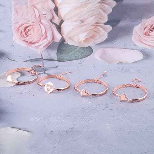 Image of BEKECH Grandma Granddaughter Gifts The Love Between A Grandmother and Granddaughter Is Forever Bracelet Matching Bracelet