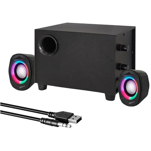 Elimavi 2.1 Multimedia Speaker Wood Enclosure Black Cover