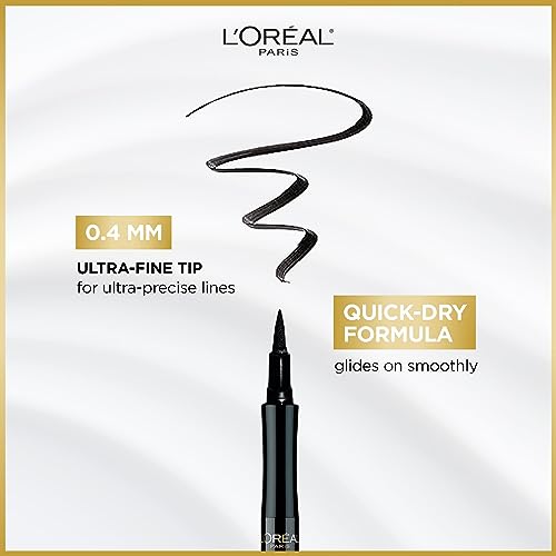 L'Oreal Paris Super Slim Liquid Eyeliner by Infallible, 12H Wear and Quick Dry Formula with Smooth and Smudge-Free Application, Black, 1 ml - Image 5