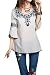 AsherFashion Girls Bell Sleeve Embroidered Peasant Tops Cotton Mexican Blouse US 0-4