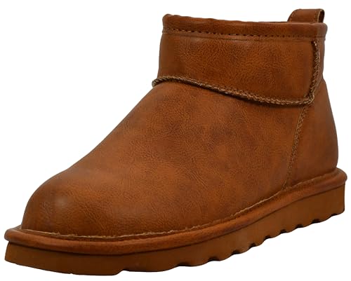 BEARPAW Women's Shorty Boot, Tan Smooth, 8.5 M